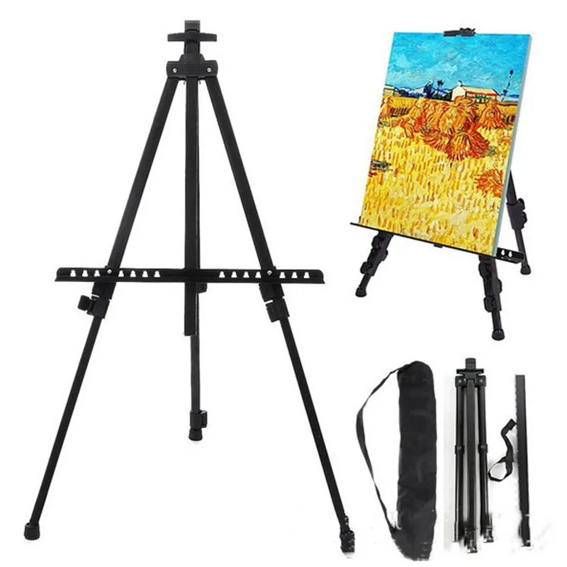 Portable Adjustable Metal Sketch Easel with Travel Bag