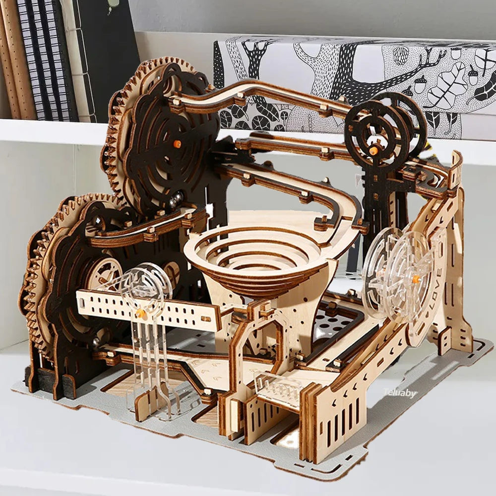 3D Wooden Marble Run Puzzle Kit