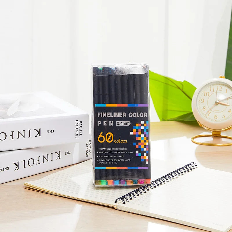 12-100pcs Colorful Line Drawing Pen Set